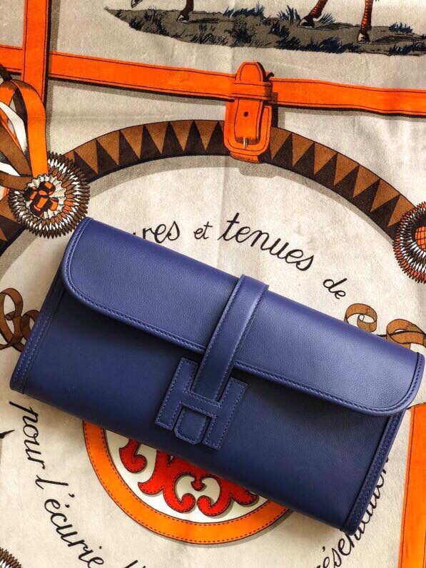 에르메스 지제 엘란29 인디고블루 스위프트 송아지가죽 내부 양가죽